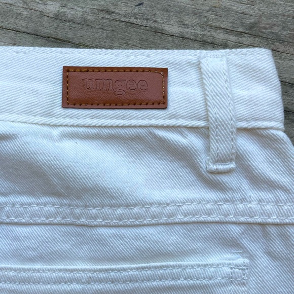 Umgee Denim Atlas Cropped Jeans, White, Size 5 - Picture 5 of 7